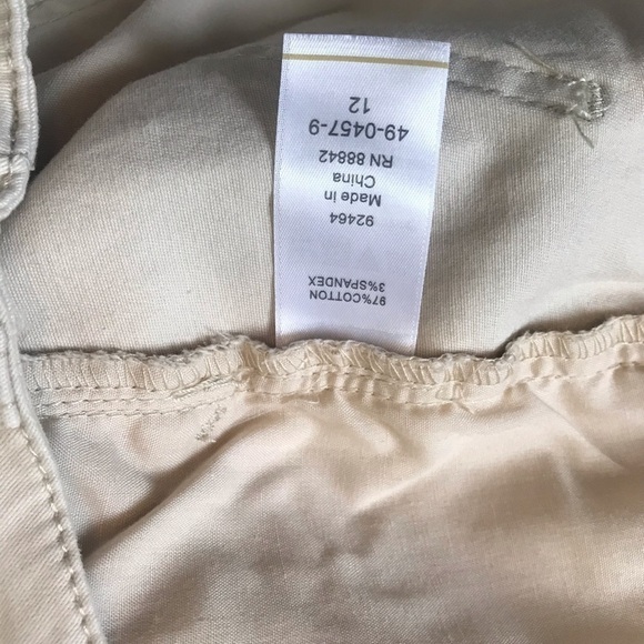 Ellos Beige Moto Jeans Pants Size 12 NWOT - Picture 7 of 16